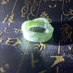 Year of the Snake Blue Water(Guatemalan)Jade Ring